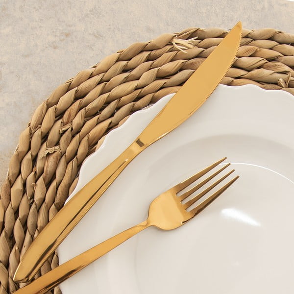 Antikoro príbor 24 ks v zlatej farbe Gold – Orion-image-3