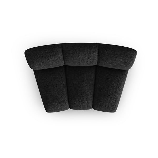 Čiernoantracitový modul pohovky (stredový diel) Lupine – Micadoni Home-image-2