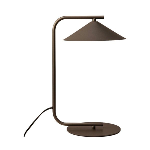 Hnedá kovová stolová lampa (výška  42 cm) Nocte – Micadoni 
