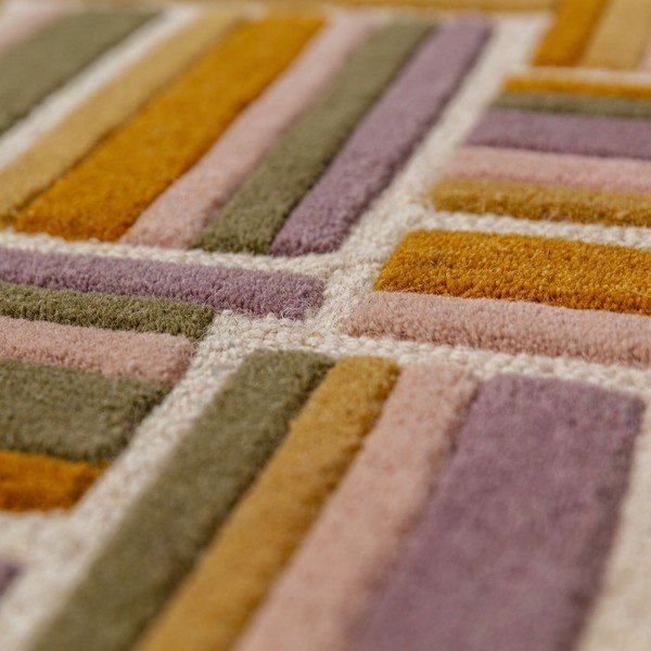 Ručne tkaný vlnený koberec 140x200 cm Lattice Shaped  – Flair Rugs-image-2