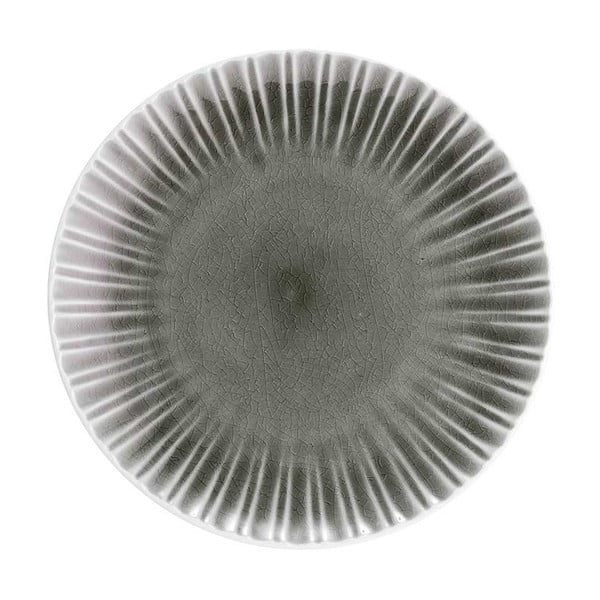 Sivý kameninový tanier Ladelle Mia, ⌀ 21,5 cm
