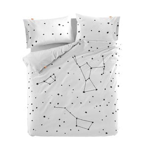 Bavlnená obliečka na paplón Blanc Constellation, 200 × 200 cm