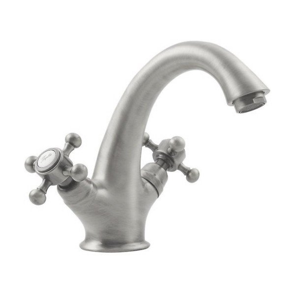 Stojančeková umývadlová batéria v matne striebornej farbe Antea – Sapho-image-1