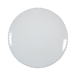 Biely kameninový dezertný tanier Costa Nova Pearl, ⌀ 22 cm
