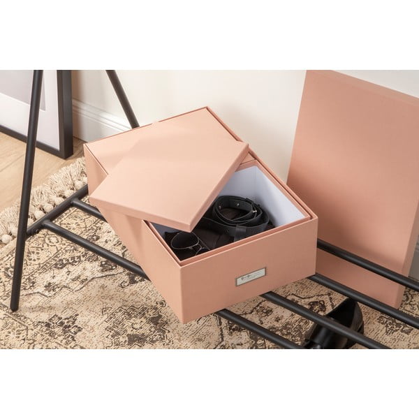 Kartónové úložné boxy s vekom v súprave 3 ks Inge – Bigso Box of Sweden-image-2