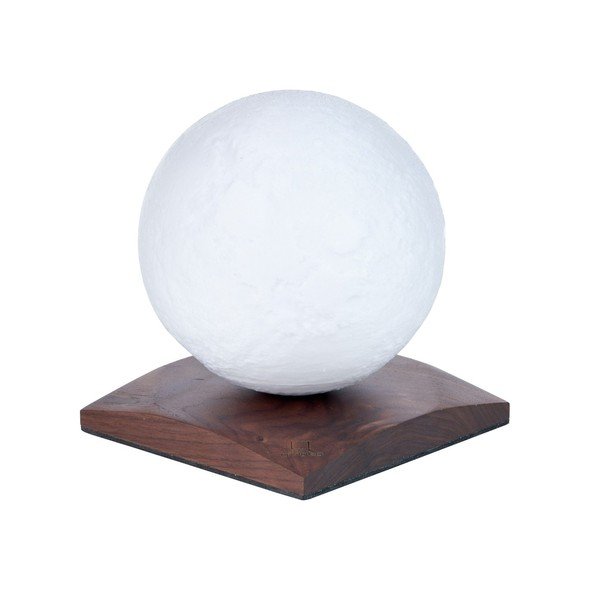 Tmavohnedá svetelná dekorácia na USB ø 12 cm Smart LunaSpin – Gingko