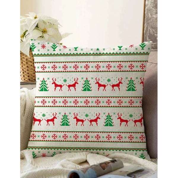 Obliečka na vankúš s vianočným motívom 43x43 cm – Mila Home
