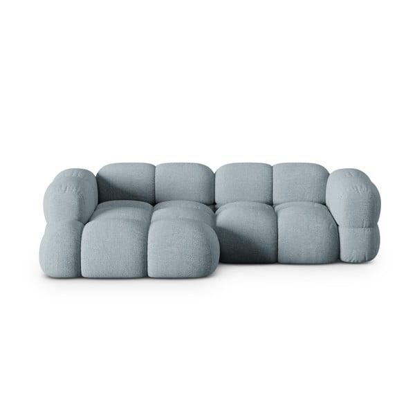 Svetlomodrá rohová pohovka (ľavý roh/s leňoškou) Loretto – Cosmopolitan Design