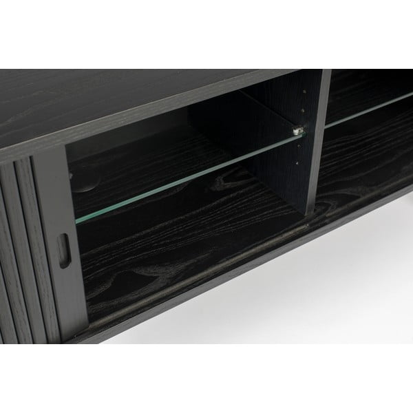 Čierna komoda s posuvnými dvierkami Zuiver Barbier-image-4