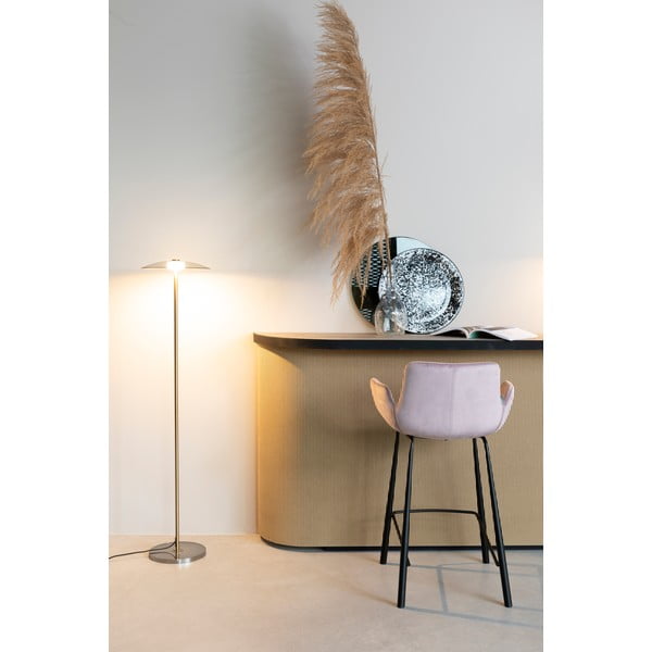 Svetloružové zamatové barové stoličky v súprave 2 ks 91,5 cm Brit – Zuiver-image-1