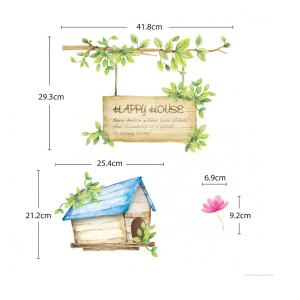 Sada samolepiek Ambiance Happy House, 42 × 30 cm-image-4