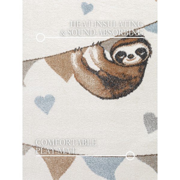 Krémový detský koberec 120x170 cm Walk like an Elephant Rainbow Party – Villeroy&Boch-image-2