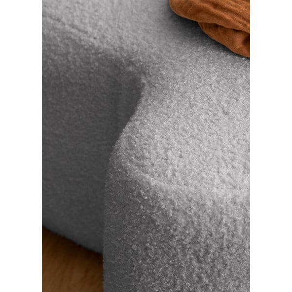 Sivý taburet z textílie buklé Miuf – Miuform-image-4