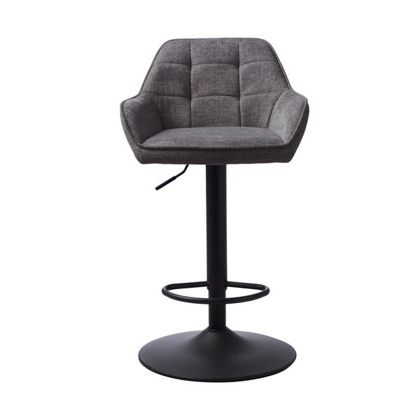 Tmavosivá barová stolička s nastaviteľnou výškou Nolan – Unique Furniture-image-1
