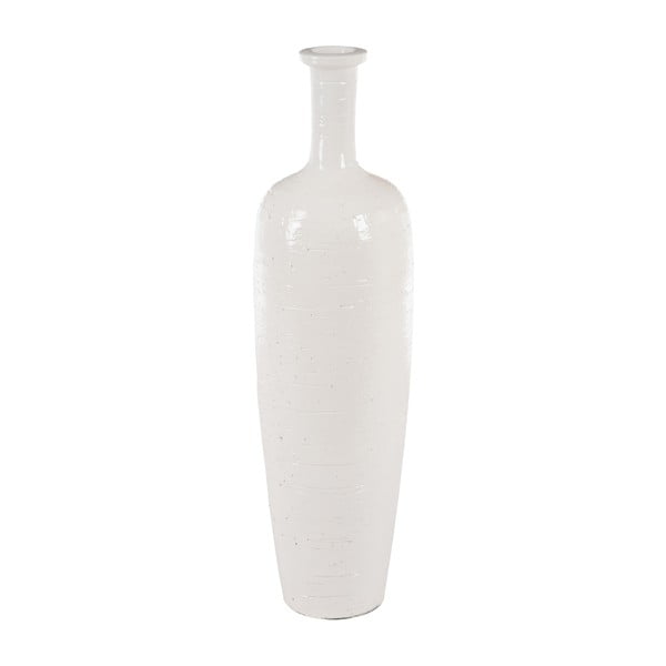 Váza Glazed Terra White, 20x20x71 cm
