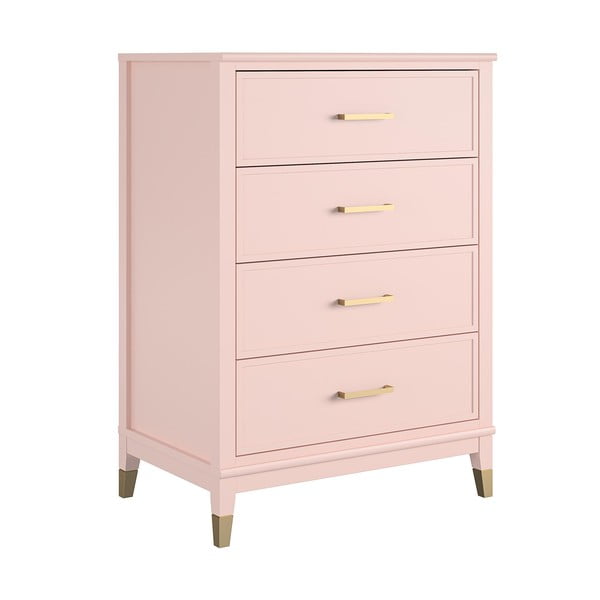 Ružová komoda CosmoLiving by Cosmopolitan Westerleigh, 75 x 106 cm-image-2