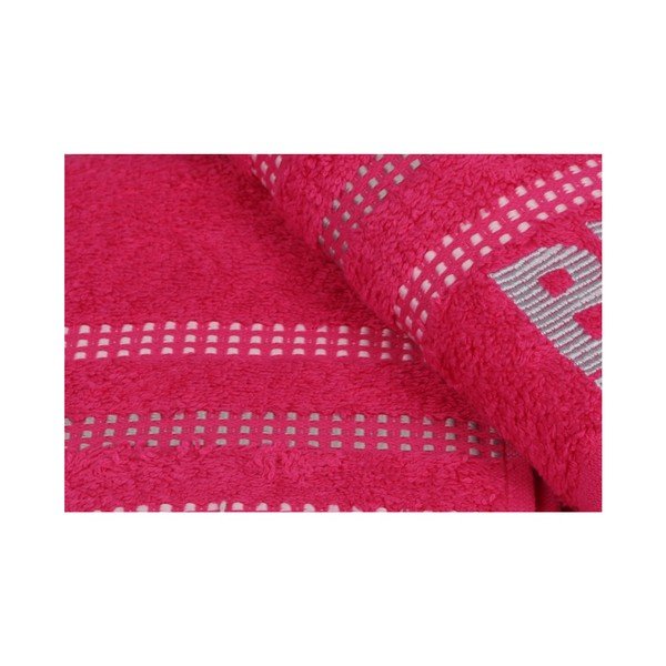 Sada dvoch uterákov vo farbe fuchsia Beverly Hills Polo Club Stripes, 90 × 50 cm-image-3