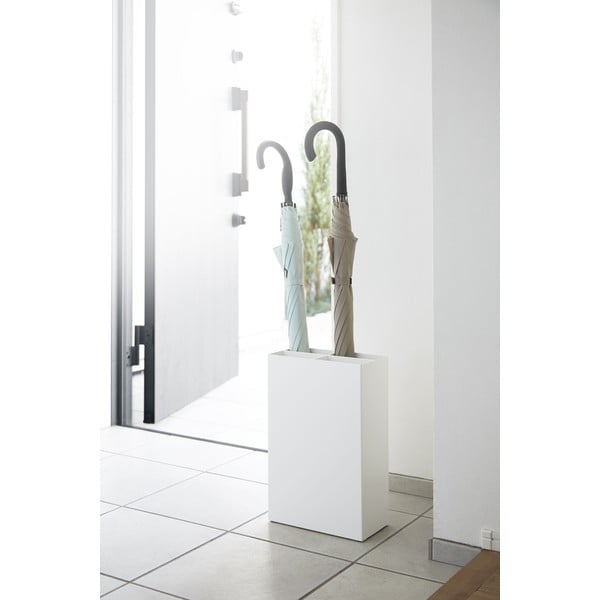 Biely kovový stojan na dáždniky Yamazaki Smart-image-3