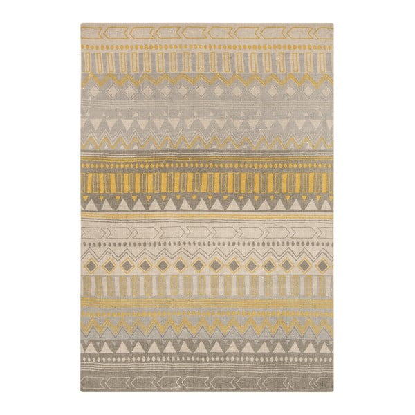 Koberec Asiatic Carpets Onix Tribal Yellow, 120x170 cm