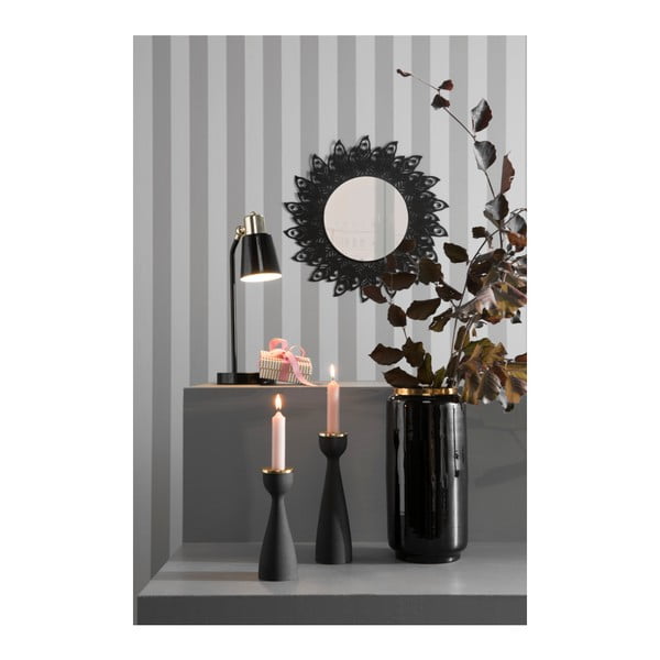 Čierny svietnik s detailom v zlatej farbe PT LIVING Nimble, výška 22,5 cm-image-1