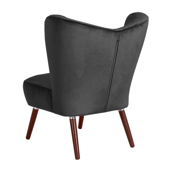 Antracitovosivé kreslo Max Winzer Sari Velvet-image-2