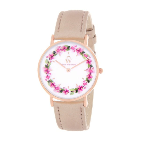 Dámske hodinky s remienkom vo svetloružovej farbe Olivia Westwood Deha