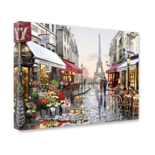 Obraz Styler Canvas Watercolor Paris I, 60 × 80 cm