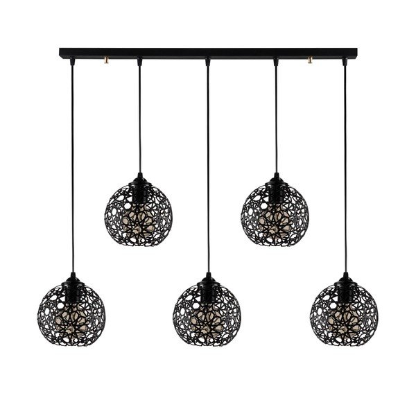 Čierne závesné svietidlo ø 17 cm Fellini – Opviq lights-image-3