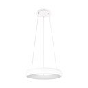 Biele LED stmievateľné závesné svietidlo s kovovým tienidlom ø 46 cm Cardona – Trio
