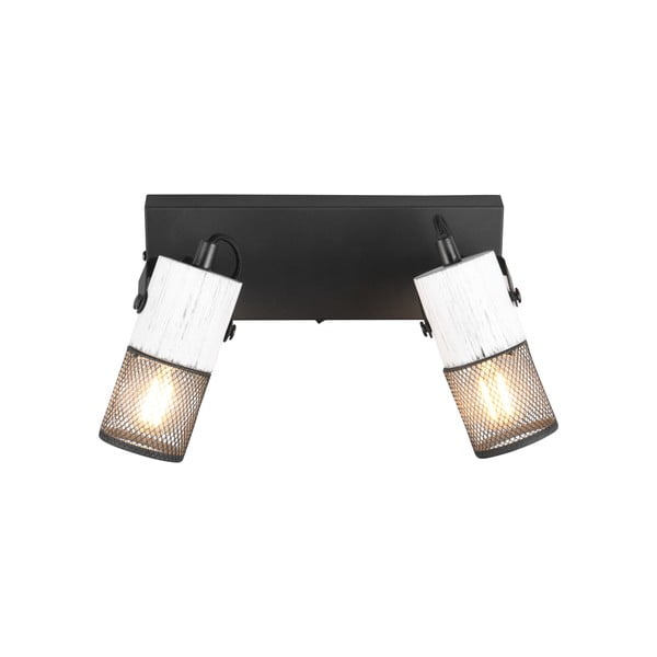 Čiernobiele nástenné svietidlo ø 9 cm Tosh – Trio-image-2