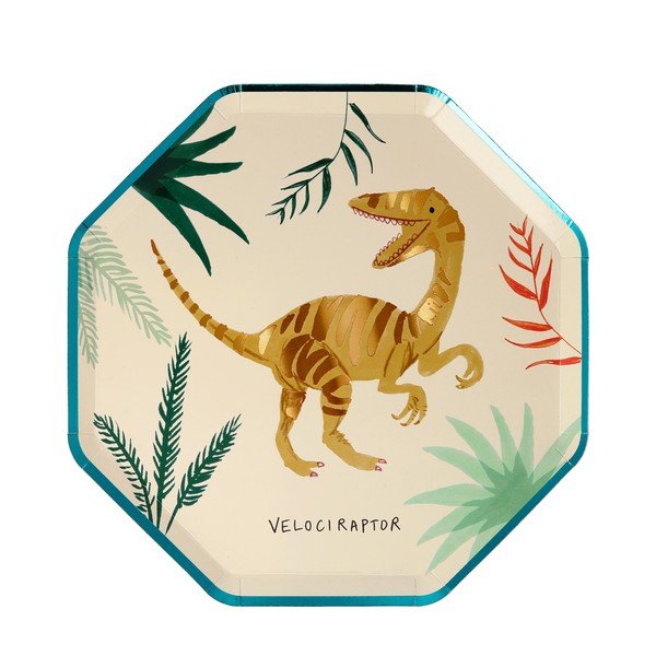 Papierové jednorazové tácky v súprave 8 ks Dinosaur Kingdom – Meri Meri-image-2