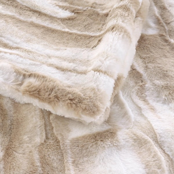 Béžová deka z umelej kožušiny 180x220 cm Cheyenne – douceur d'intérieur-image-4