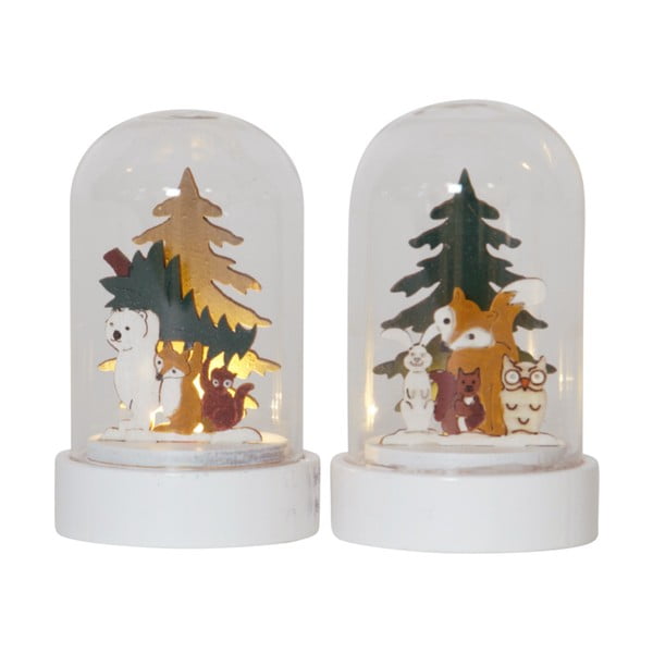 Svetelné dekorácie s vianočným motívom v súprave 2 ks ø 5,5 cm Forest Friends – Star Trading