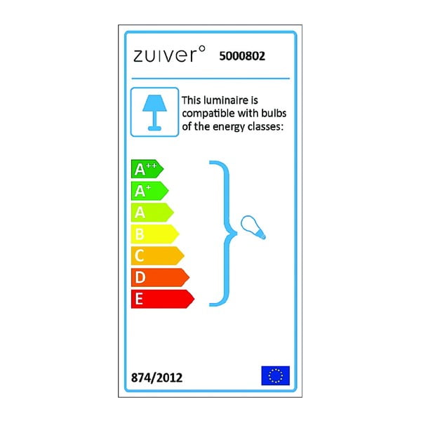 Biela stojacia lampa Zuiver Tripod, ø 50 cm-image-4