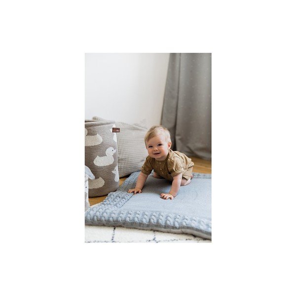 Sivá bavlnená hracia podložka Kindsgut Mat, 70 x 90 cm-image-4