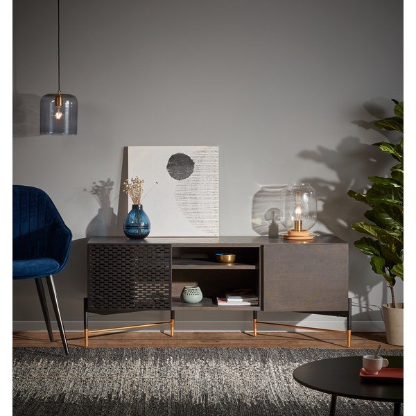 Sklenené závesné svietidlo Kave Home Bobby-image-1