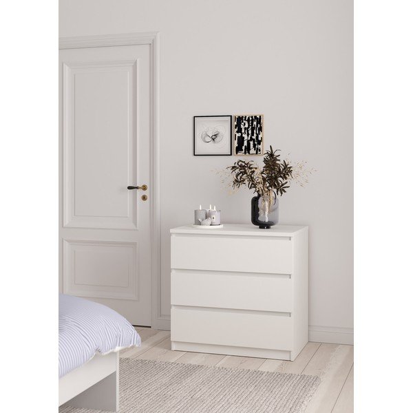 Biela komoda 77x76x50 cm Naia – Tvilum-image-1