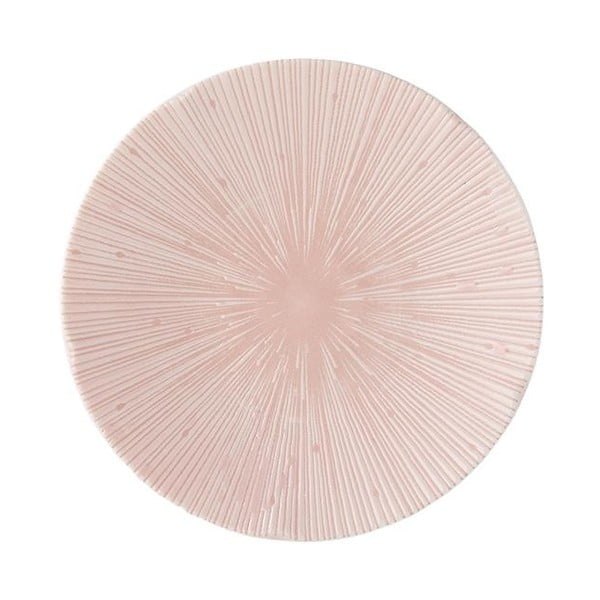 Ružový dezertný keramický tanier ø 13 cm ICE PINK - MIJ