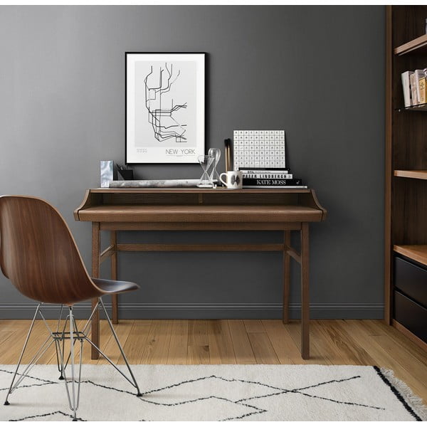 Pracovný stôl s výsuvnou doskou Woodman Carteret, šírka 115 cm-image-1