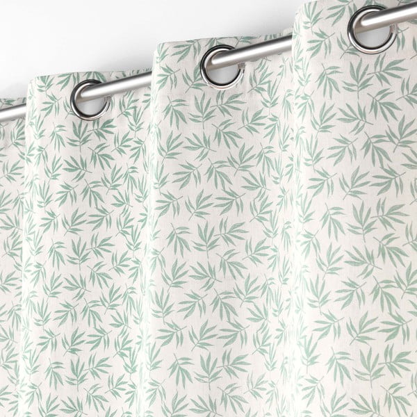 Bielo-zelený záves 140x240 cm Maddy – douceur d'intérieur-image-1