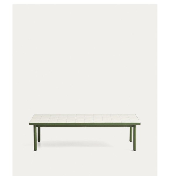 Záhradný konferenčný stolík s keramickou doskou 61x122 cm Maurina – Kave Home-image-2