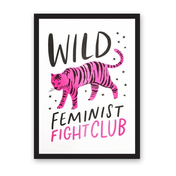 Plagát Ohh Deer Wild Feminist, 29,7 × 42 cm