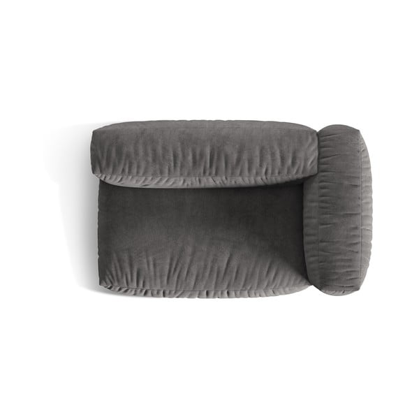 Sivý zamatový modul pohovky (pravý roh) Martina – Micadoni -image-3