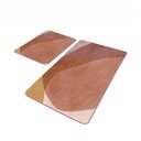 Hnedé zamatové kúpeľňové predložky v súprave 2 ks 60x100 cm – Mila Home