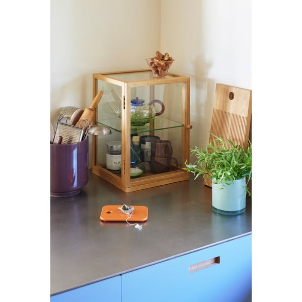 Vitrína v dekore duba v prírodnej farbe 30x42x30 cm Poetic – Hübsch-image-1