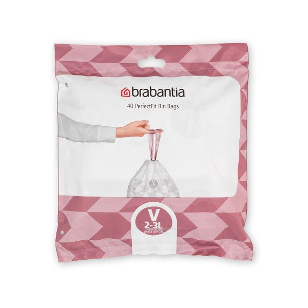 Vrecia na odpadky v súprave 40 ks 3 l PerfectFit V – Brabantia