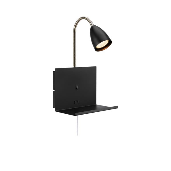 Čierne nástenné svietidlo Cuarto – Markslöjd