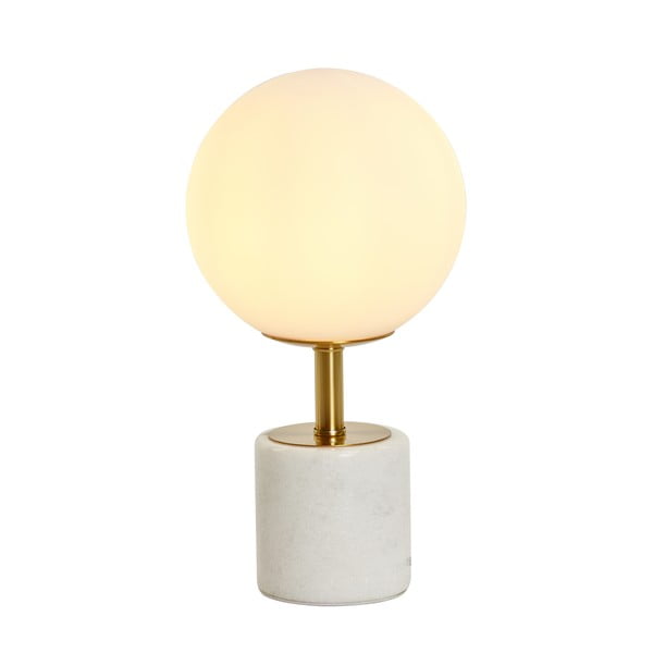 Biela stolová lampa (výška 35 cm) Medina - Light & Living