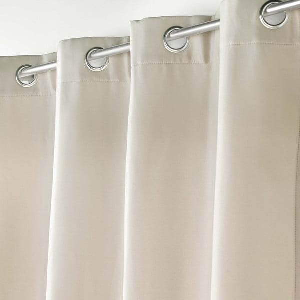 Béžový termo záves z mikrovlákna 135x260 cm Micropolar – douceur d'intérieur-image-1