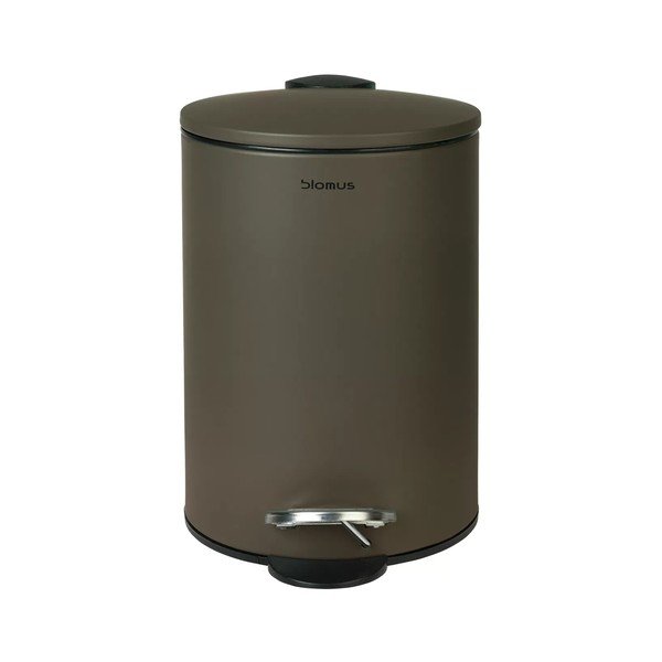 Tmavosivý pedálový oceľový odpadkový kôš 3 l Tubo – Blomus